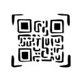 QR code doodle hand drawn icon. Marketing and electronic commerce. Royalty Free Stock Photo