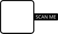 QR code frame for scanning. Scan me phone tag. Template of QR code for mobile app, payment, smartphone, pda, mobile phone