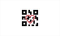 Qr Code Heart Illustrations & Vector icon logo design symbol