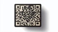 QR Code with \'I AM THE BEST\' Text Vector Illustration Royalty Free Stock Photo