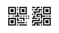 QR Code Icon, Quick Response Code, Digital Information, Data Link, vector design Generative AI Royalty Free Stock Photo