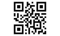 QR code icon sample. scan payment symbol isolated. Vector black Design element illustration