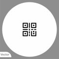 Qr code vector icon sign symbol Royalty Free Stock Photo