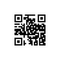 QR code icon. Simple code for mobile phone. Cipher. Digital technology