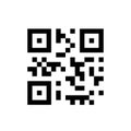 QR code icon on white background. QR code symbol, sign. Vector illustrationisolated