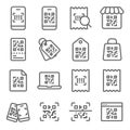 QR Code icons set vector illustration. Contains such icon as Mobile scan, Bill payment, QR Label, Barcode, Online Shopping and mor Royalty Free Stock Photo