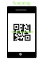 QR code isolated  white background business Royalty Free Stock Photo