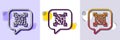 Qr code line icon. Scan barcode sign. Halftone dotted pattern. Vector