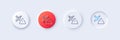 Qr code line icon. Scan barcode sign. Line icons. Vector