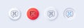 Qr code line icon. Scan barcode sign. Line icons. Vector