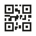 QR code or Qrcode icon. QR code scan illustration vector