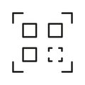 Qr Code Scanner Line Icon. Digital Scanning, Barcode Reading, And Data Capture Outline Symbol. Mobile Payment And Royalty Free Stock Photo