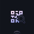 qr code search icon with gradient