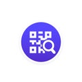 qr code search icon, vector