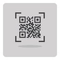 QR Code for smart phone. Royalty Free Stock Photo