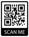 QR code with text SCAN ME. Identity concept in phone. Qrcode vector