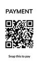 QR code transaction mobile receipt icon. Vector scan payment smartphone code