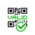 QR code valid icon