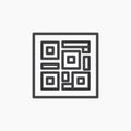 QR code vecor icon set Royalty Free Stock Photo