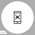 Qr code vector icon sign symbol Royalty Free Stock Photo