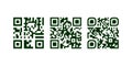 QR codes sample for smartphone scanning Vector