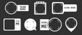 Qr scan code frame, template. QR code with inscription scan me with smartphone. Scan me icon. Scan qr code icon for Royalty Free Stock Photo