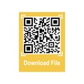 Qrcode for download file. Mobile QR code the link security for phone scan. Vector isolated illustration. Royalty Free Stock Photo
