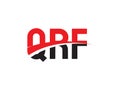QRF Letter Initial Logo Design Vector Illustration Royalty Free Stock Photo