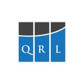 QRL letter logo design on WHITE background. QRL creative initials letter logo concept. QRL letter design.QRL letter logo design on Royalty Free Stock Photo
