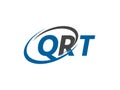 QRT letter creative modern elegant logo design Royalty Free Stock Photo