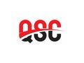 QSC Letter Initial Logo Design Vector Illustration Royalty Free Stock Photo