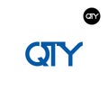 QTY Logo Letter Monogram Design Royalty Free Stock Photo