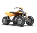 Quad All Terrain Vehicle isolated Royalty Free Stock Photo