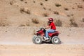 Quad ATV Rider in Desert