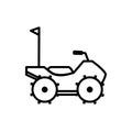 Quad bike all terrain vehicle transport linear design