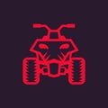 Quad bike, atv icon