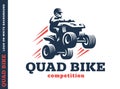 Quad bike competition. Logo design