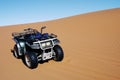 Quad bike on dune, Namibia Royalty Free Stock Photo