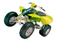 Quad bike isolated