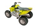 Quad bike isolated