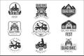 Quad Bike Rental Service Black And White Emblems