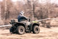 Quad competition Dirty quad starting in a extreme competition. Royalty Free Stock Photo