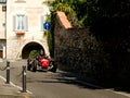 Quad motorbike at Bergamo Historic Grand Prix 2017 Royalty Free Stock Photo