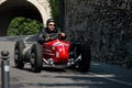 Quad motorbike at Bergamo Historic Grand Prix 2017 Royalty Free Stock Photo