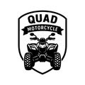 quad motorcycle emblem Royalty Free Stock Photo