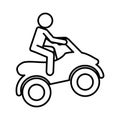 quad motorcycle extreme sport Royalty Free Stock Photo