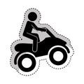 quad motorcycle extreme sport Royalty Free Stock Photo