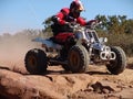 Quad motorcycle racing Royalty Free Stock Photo