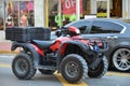 Quad police in miami beach Royalty Free Stock Photo