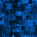 Quad seamless pattern. Repeated overlap hexagon motif texture print